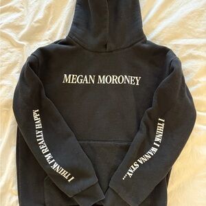 Black Megan Moroney Am I Ok Tour Sweatshirt 2025 Hoodie size small